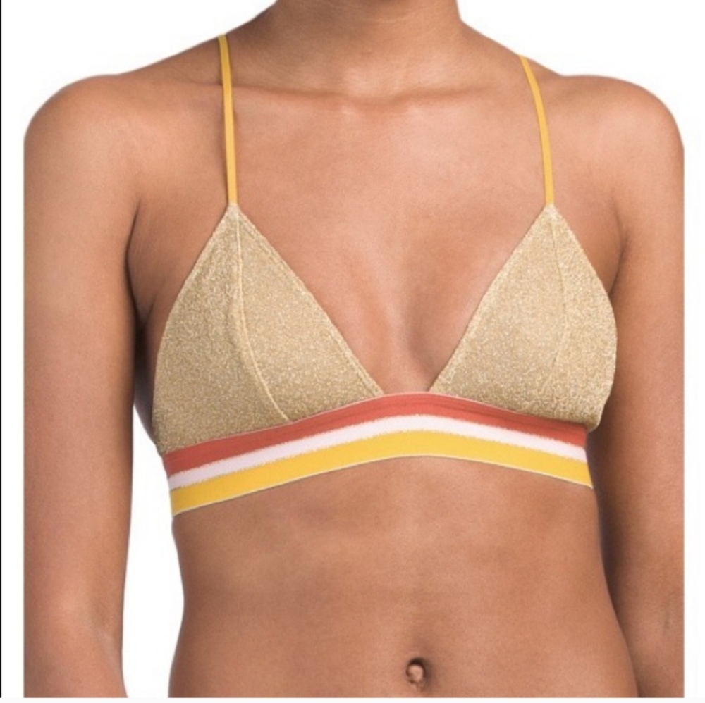 Intimately free people gold bralette ladies size large